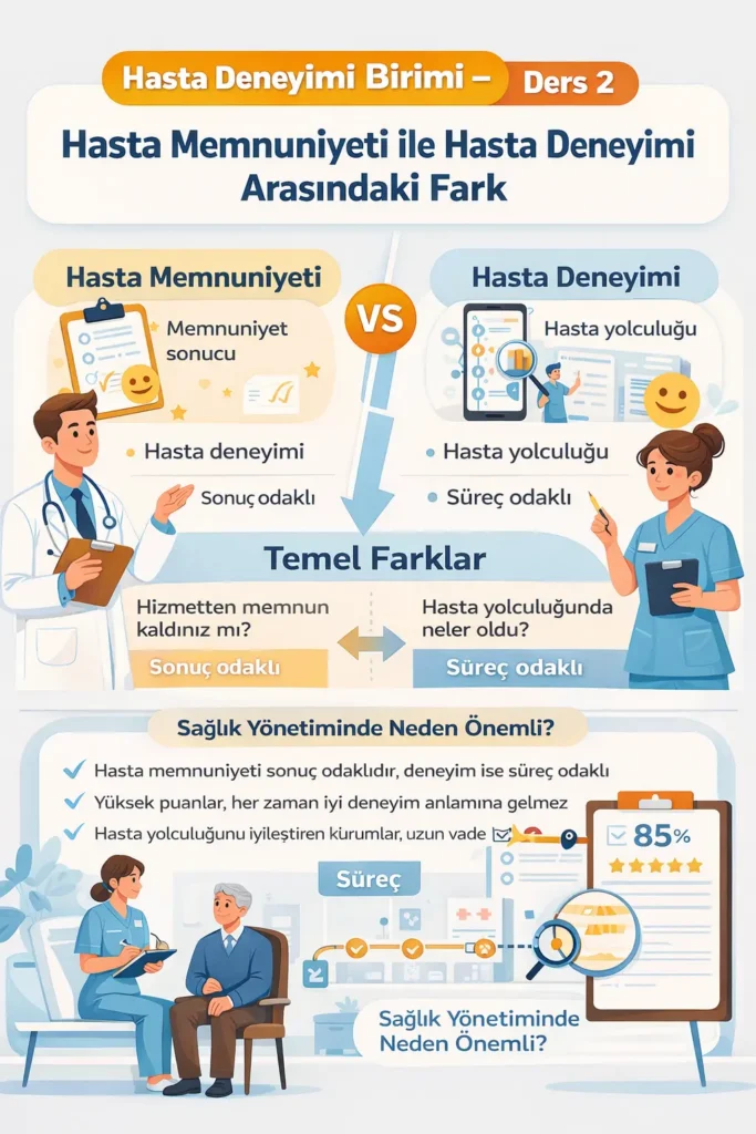 Hasta Memnuniyeti ile Hasta Deneyimi Arasındaki Fark